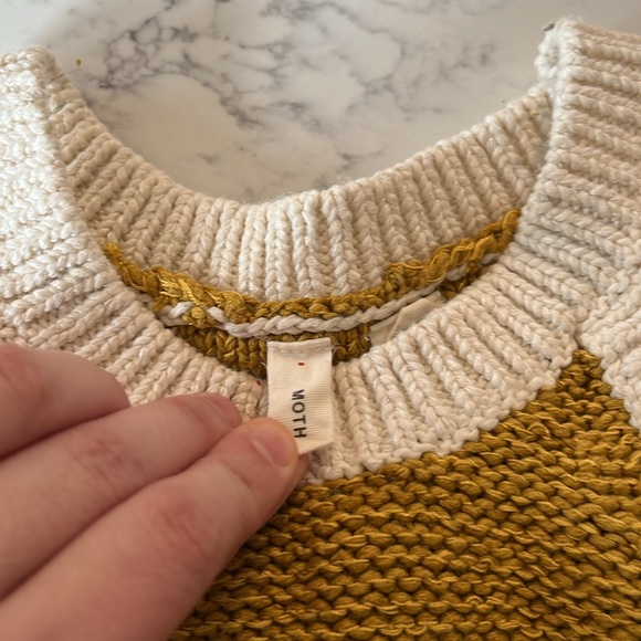 Moth Anthropologie Colorblock Halter Sweater Tank- Women’s Size Medium - Picture 9 of 10